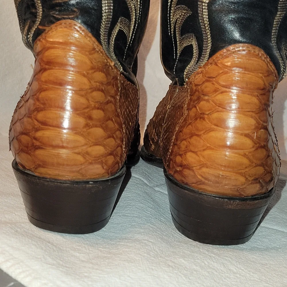 Nocona 44256 Men's Brown Leather Western Boots Sz. 8.5 D - Picture 6 of 9